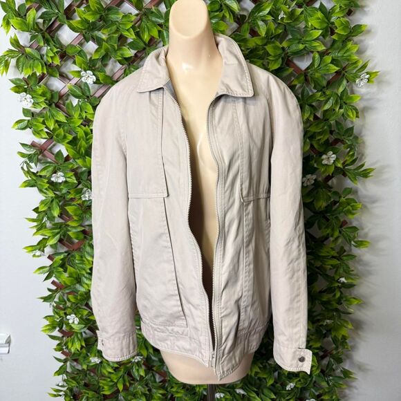 London-fog Men's Cream and Grey Coat - Picture 2 of 7